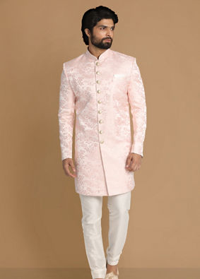 alt message - Manyavar Men Graceful Gajaree Indo Western image number 1